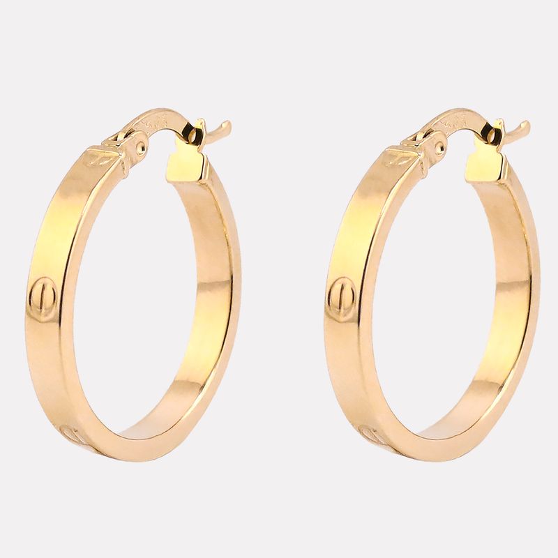 Arrracadas Tipo Cartier 14k 1.9g